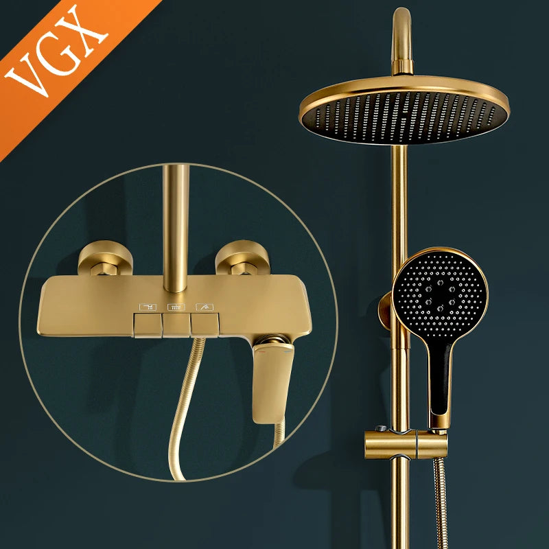 Vgx Shower System Gold Bathroom Shower Head Luxury