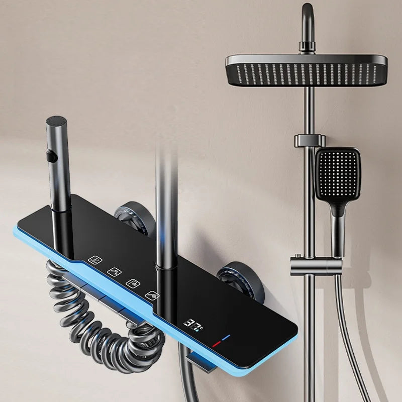 Bathroom Shower Led Temperature Display Piano Keys Bath