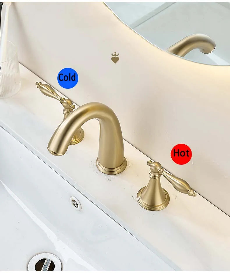 Nordic Style Basin Faucet Holes Bathroom Sink Faucet
