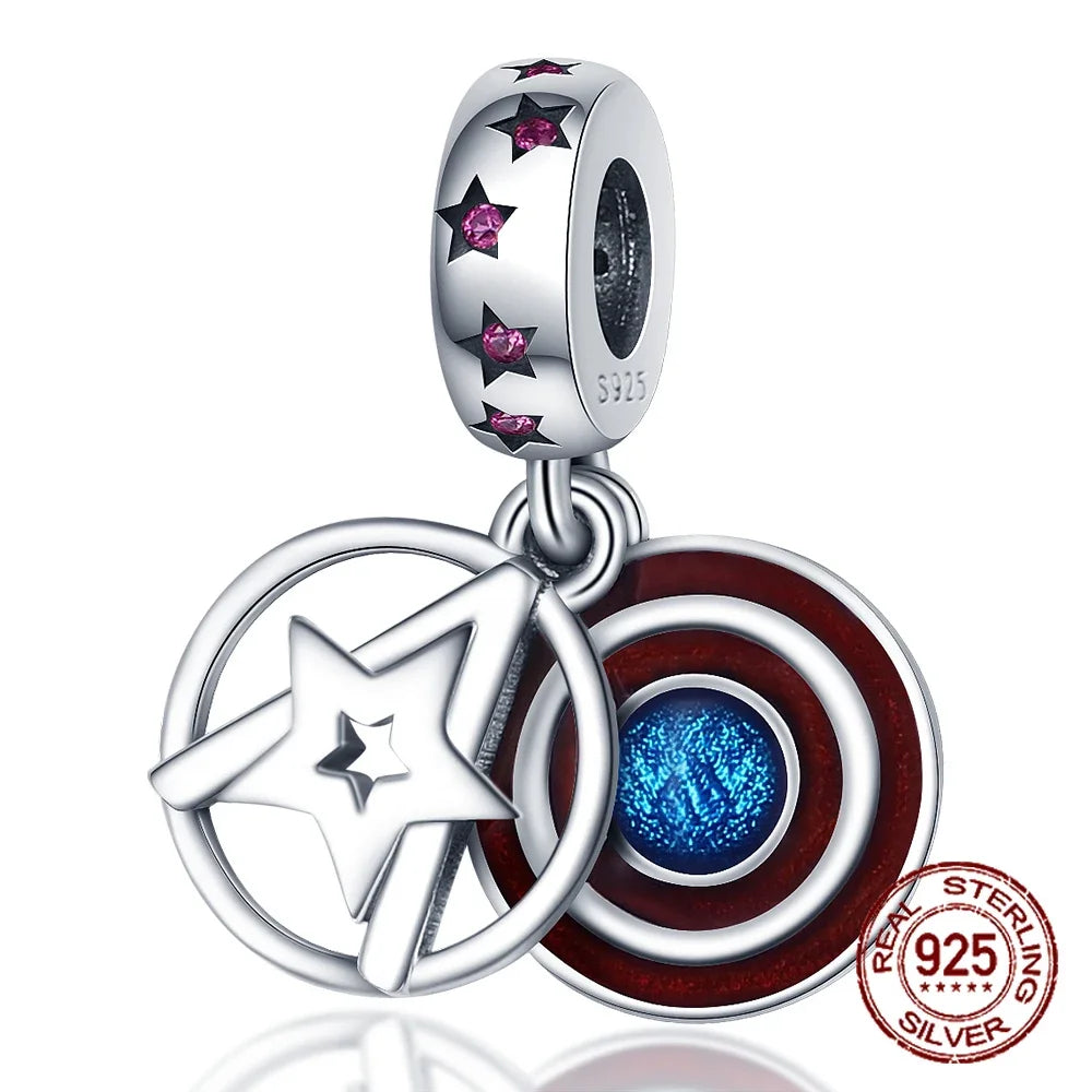 925 Sterling Silver Red Medicine Cabinet Pendant Charms