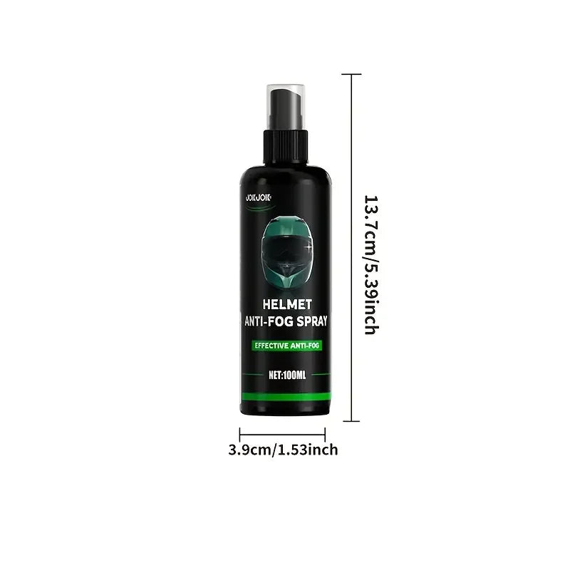 Anti-Fog Spray 100ml- Motorcycle Helmet Visor Car Windshield