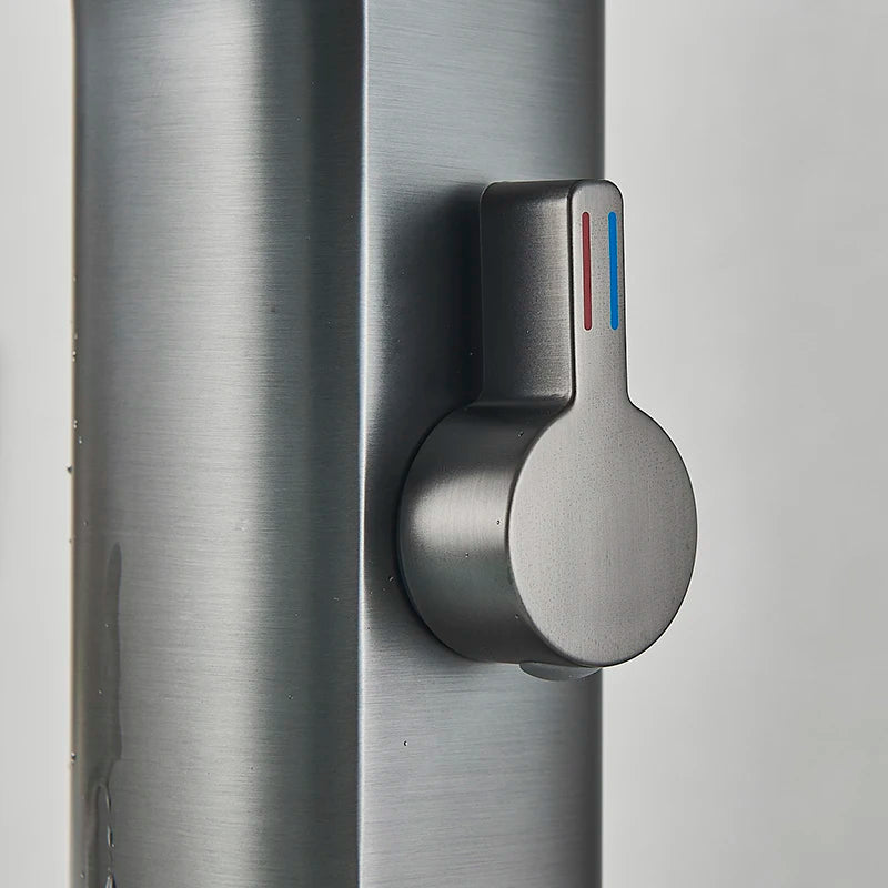 Luxury Silver Gray Smart Lcd Daul Sensor Bathroom