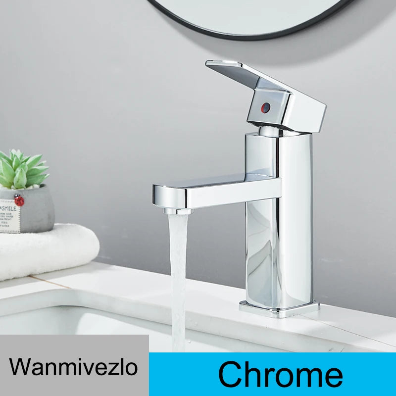 Black Bathroom Sink Faucet Basin Mixer Faucets Cold