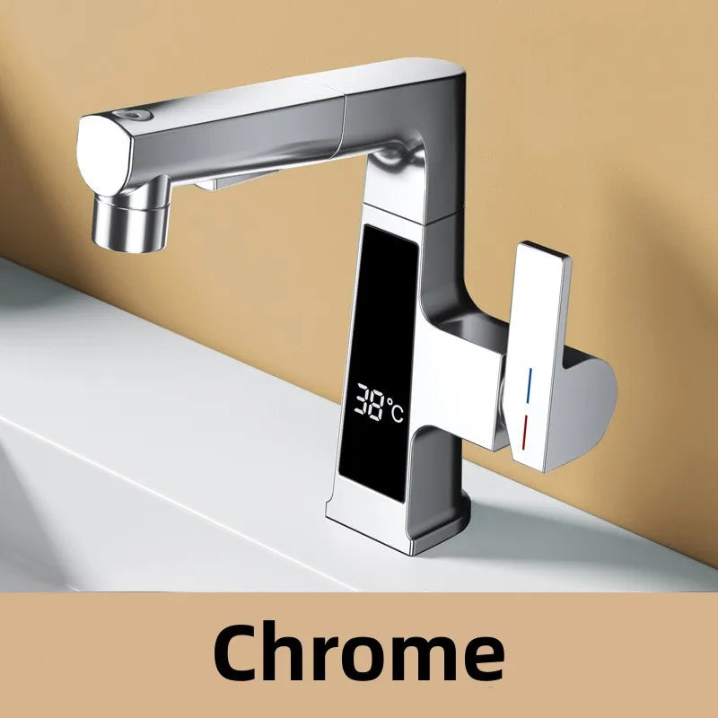 Led Bathroom Faucet Intelligent Temperature Sensor Digital