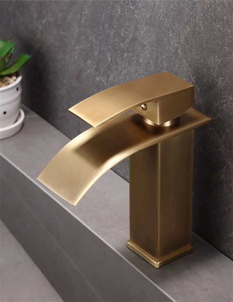 Bathroom Faucet Brass Antique Bronze Basin Faucets &