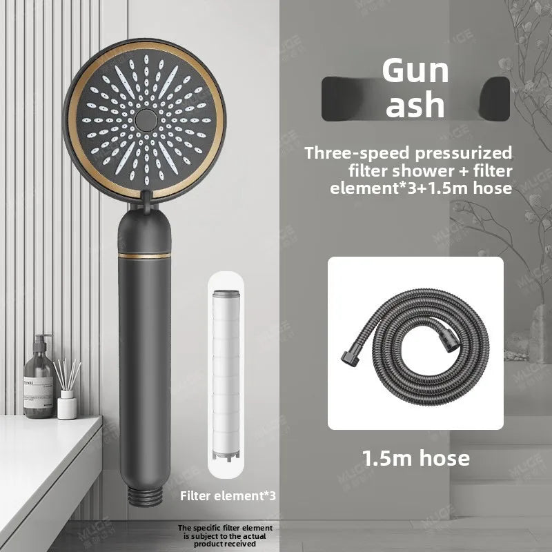 High Pressure Filter Shower Head Chlorine Removal Skin