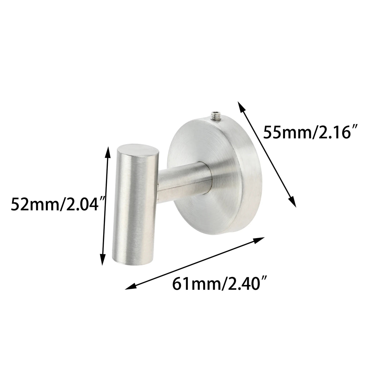 2pcs Bathroom Towel Hook Screw In Coat Robe
