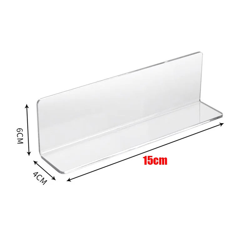 Acrylic L-Shaped Bathroom Mirror Cabinet Baffle - Gap