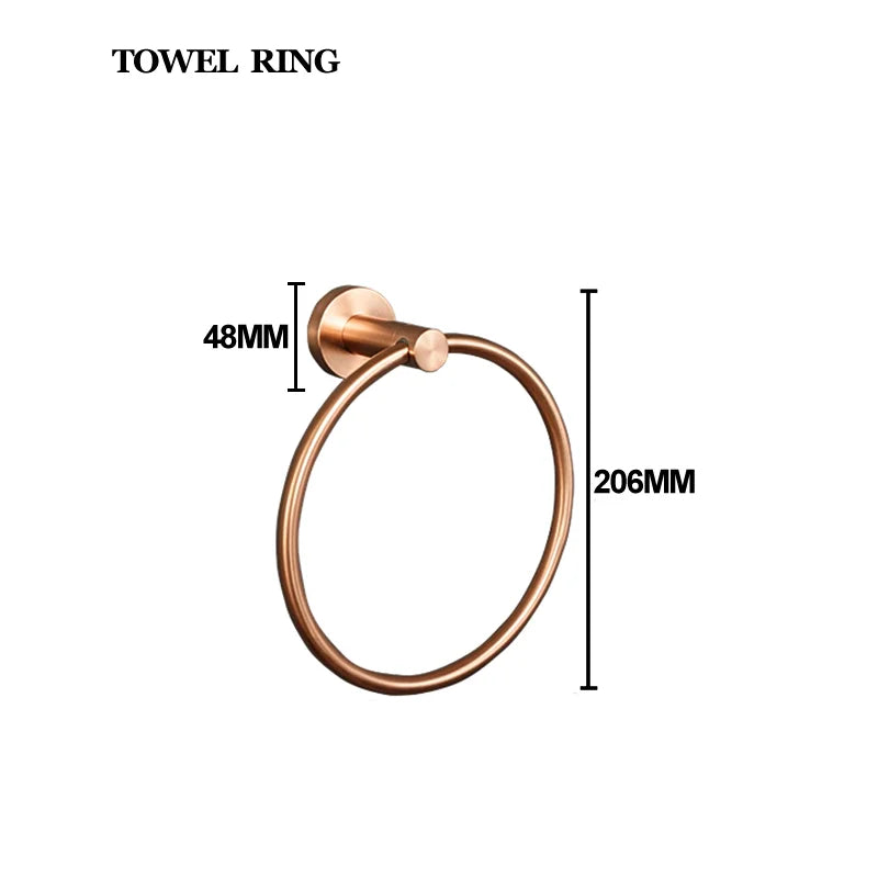 Brushed Rose Gold 304 Stainless Steel Bathroom Pendant