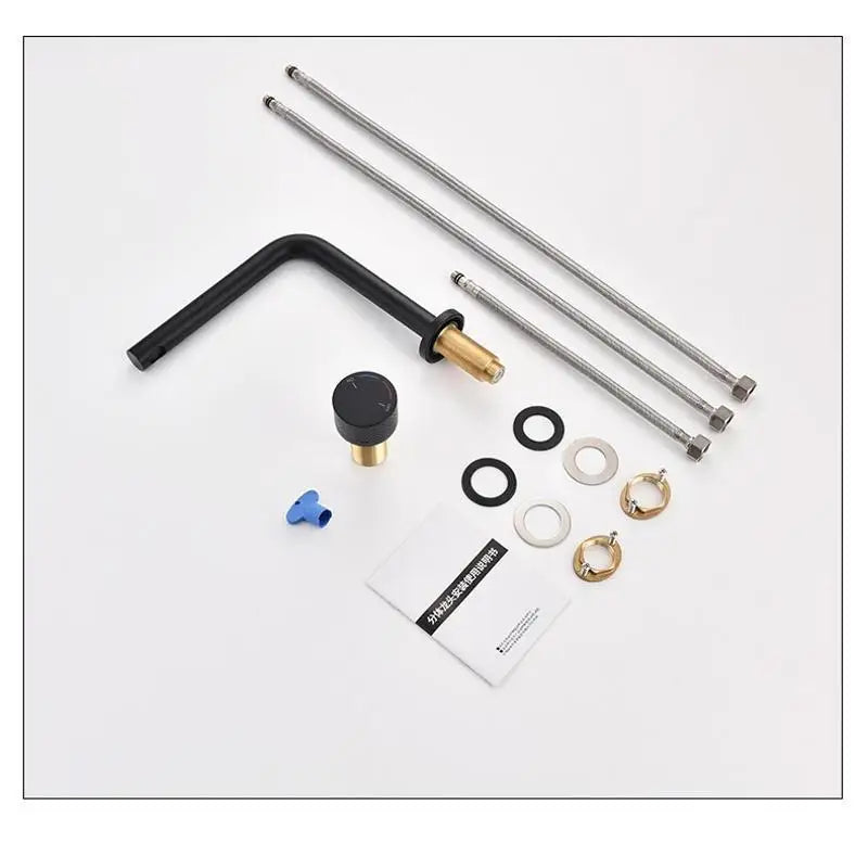 Brushed Rose Gold Basin Faucet Bathroom Bathtub Faucet
