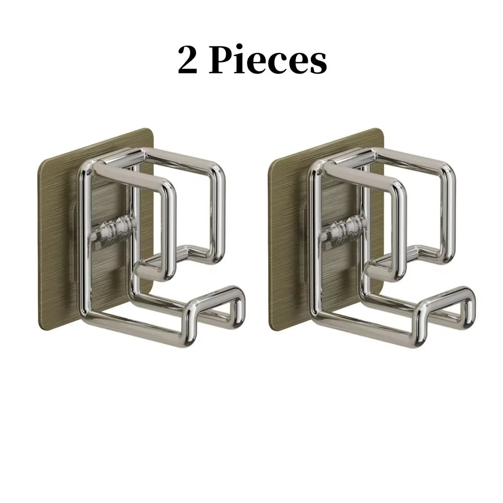 1/2pcs Stainless Steel Washbasin Hook Punch-Free Bathroom Rack