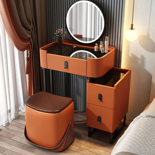Girls Bedroom Dressing Table Storage Stool Solid Wood