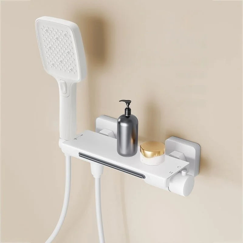 Bathtub Faucet Shower Waterfall Bathroom Wall Mounted Brass