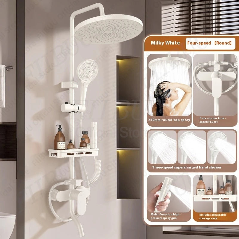 Pressure Water Massage Shower Water Saving Shower System