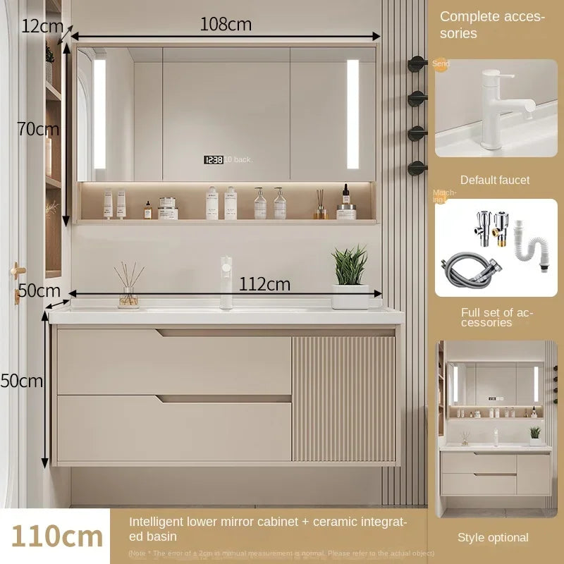 Modern Basin Bathroom Cabinet Combination Sink Minimalist