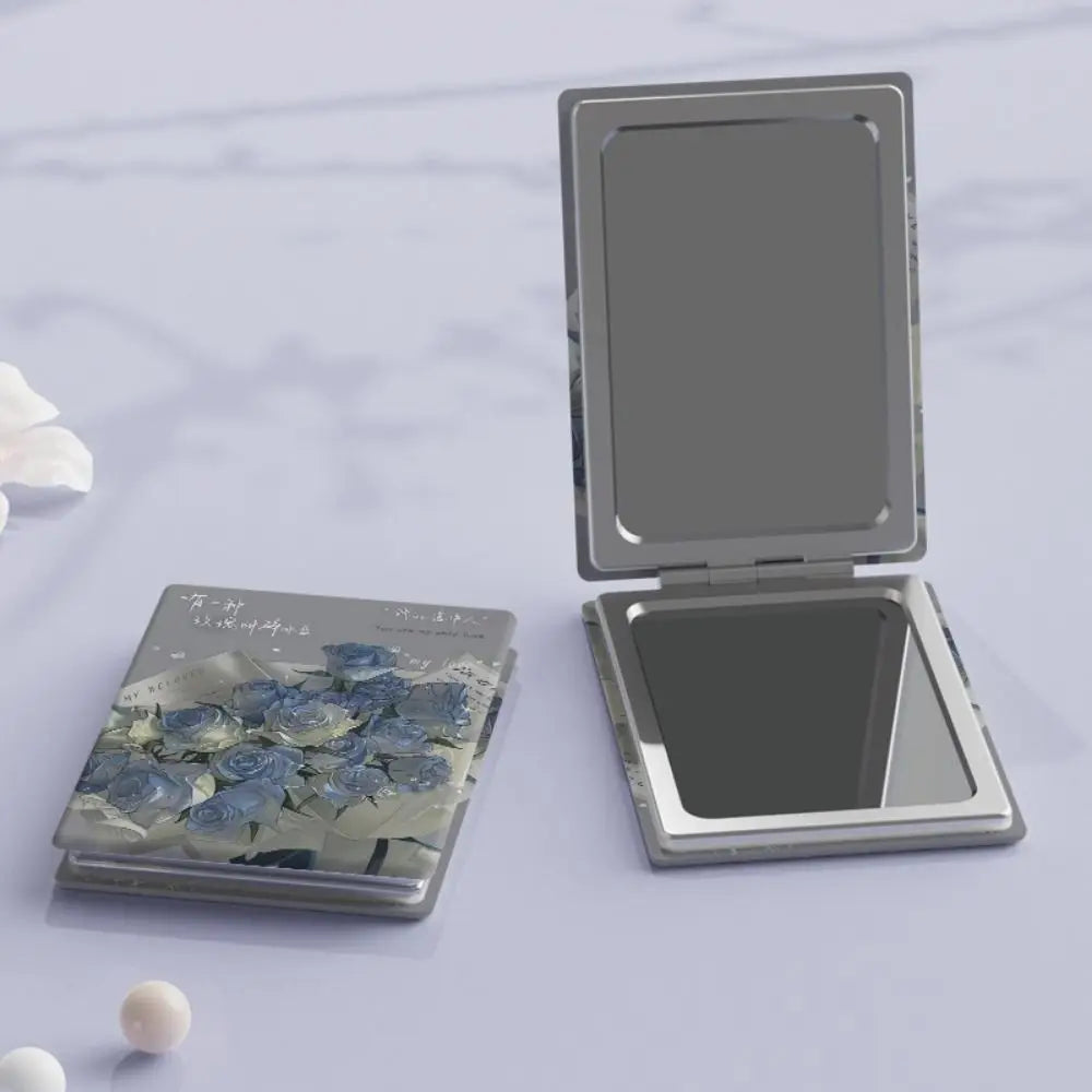 Pu Folding Makeup Mirror Foldable High Definition Foldable