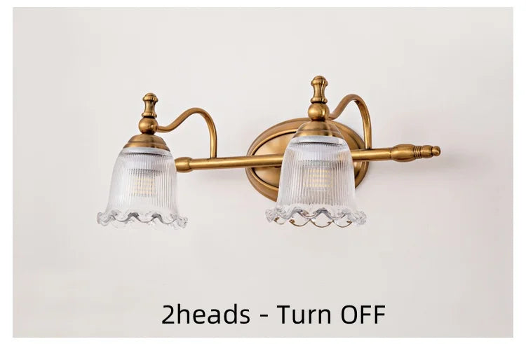 3head Mirror Front Lamp Modern Wall Light Bronze