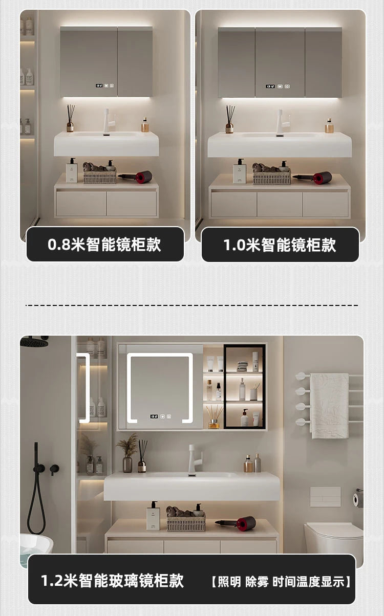 Bathroom Furniture Skin Sensor Bathroom Vanity Cabinet Sink