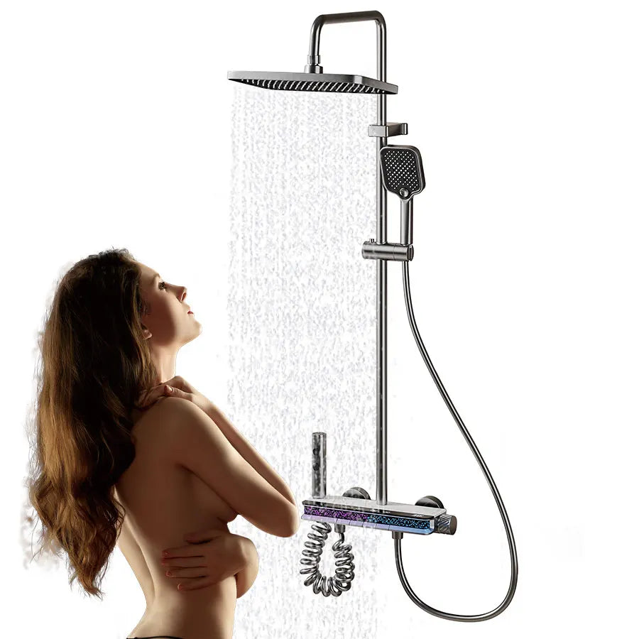 12 Inch Shower Digital Display Led Wall Mounted