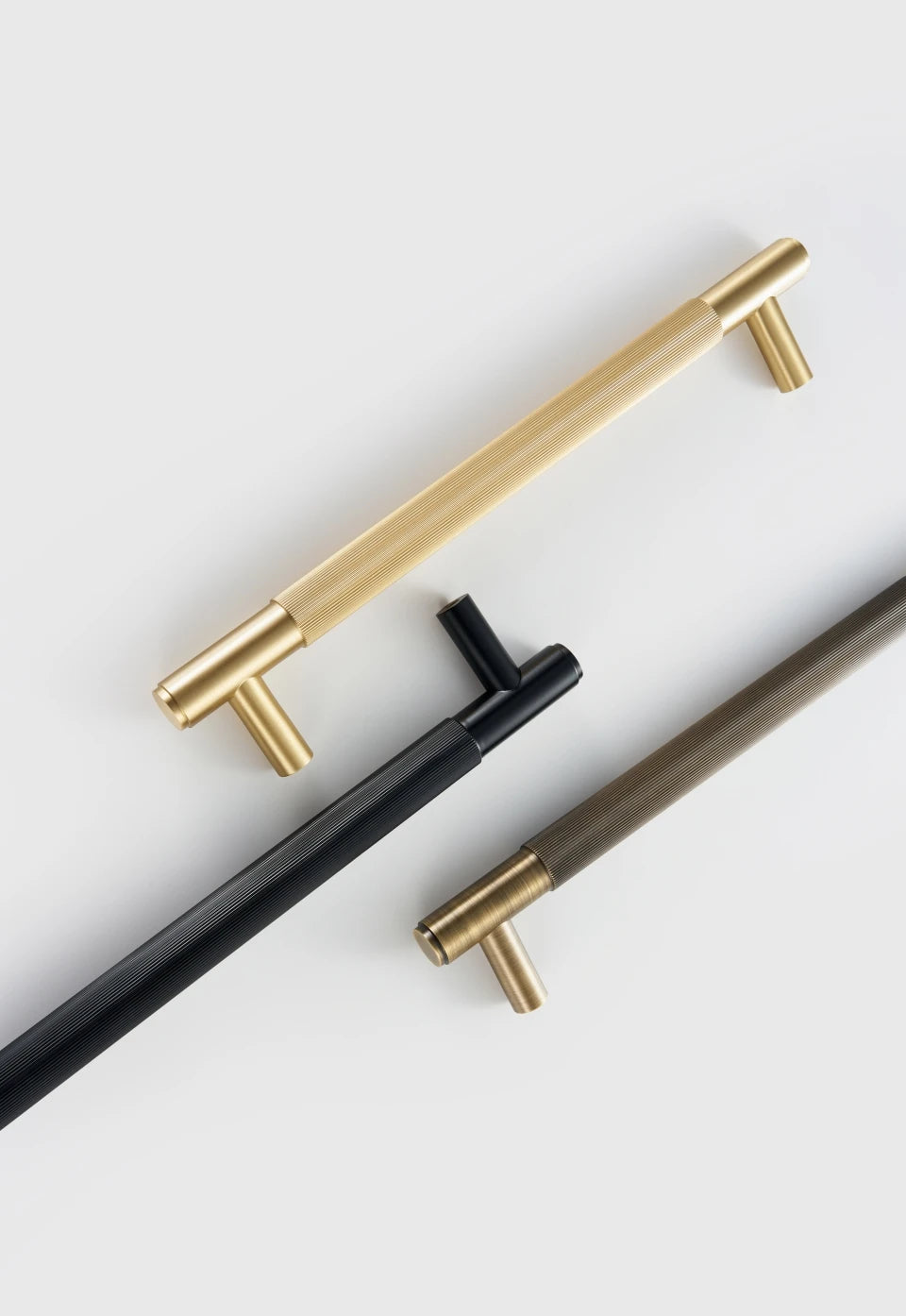 Nurlin Brass Door Double Sided Linear Striped Pull