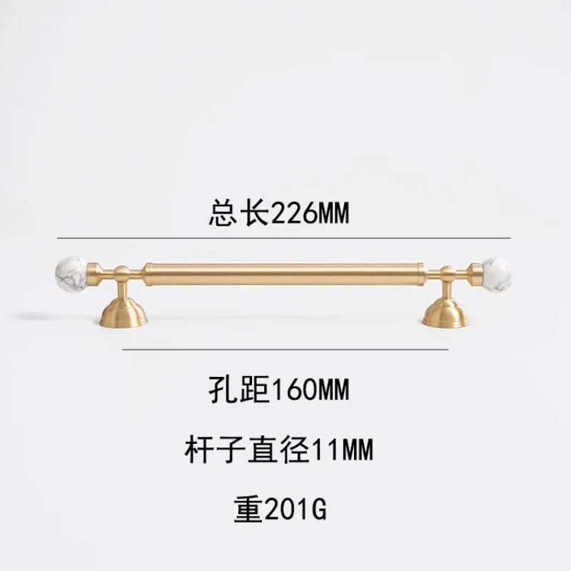 High End French Cabinet Handle Light Luxury Bathroom