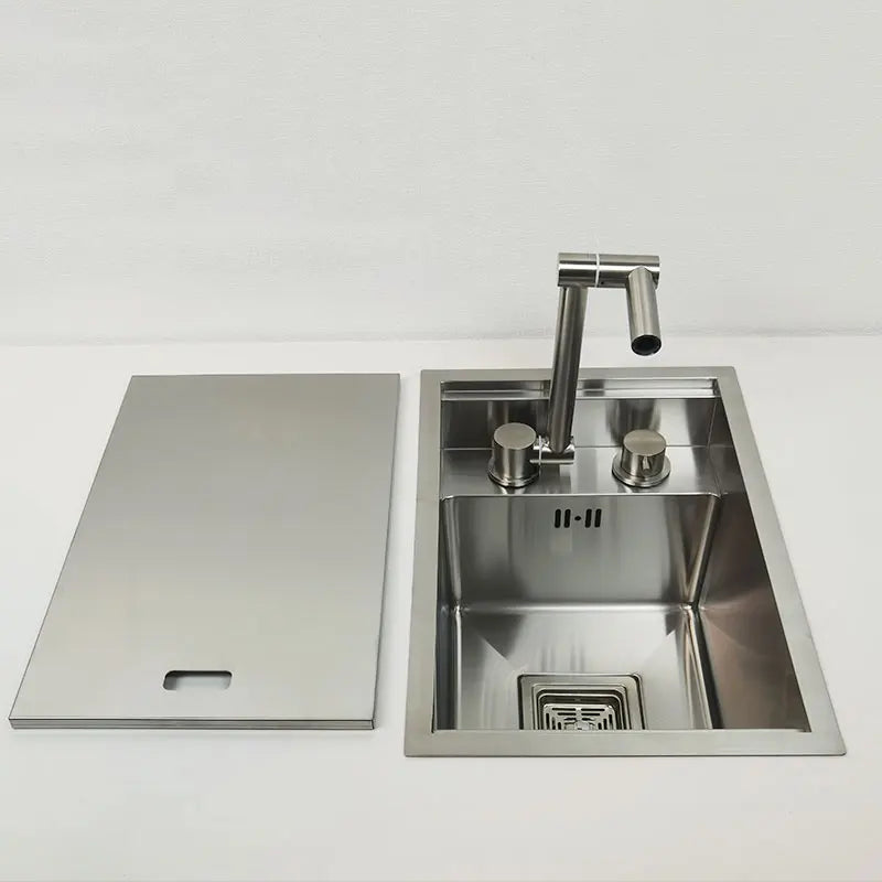 304 Stainless Steel Sink Island Bar Brushed Finish
