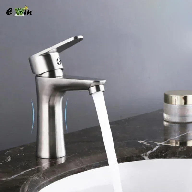 Elyn 304 Stainless Steel Bathroom Faucets Deck Mounted