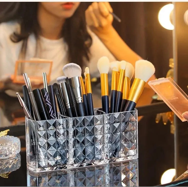 1pcs/2pcs Diamond Patterned Mirror Cabinet Storage Box Bathroom