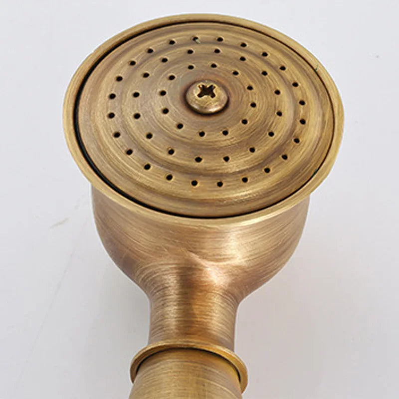 Brass Bathroom Faucet Shower Type Head Antique Brass