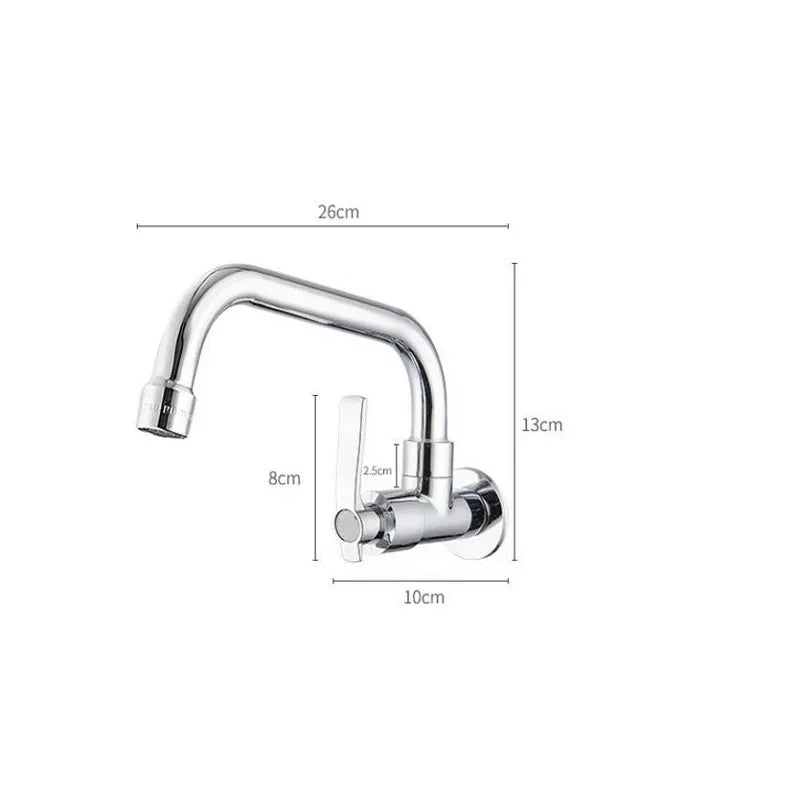 Wall Mount Cold Tap 360 Rotating Swivel Hole