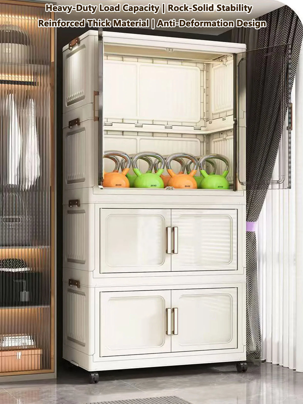 Multi-Functional Folding Storage Cabinet Office Bathroom