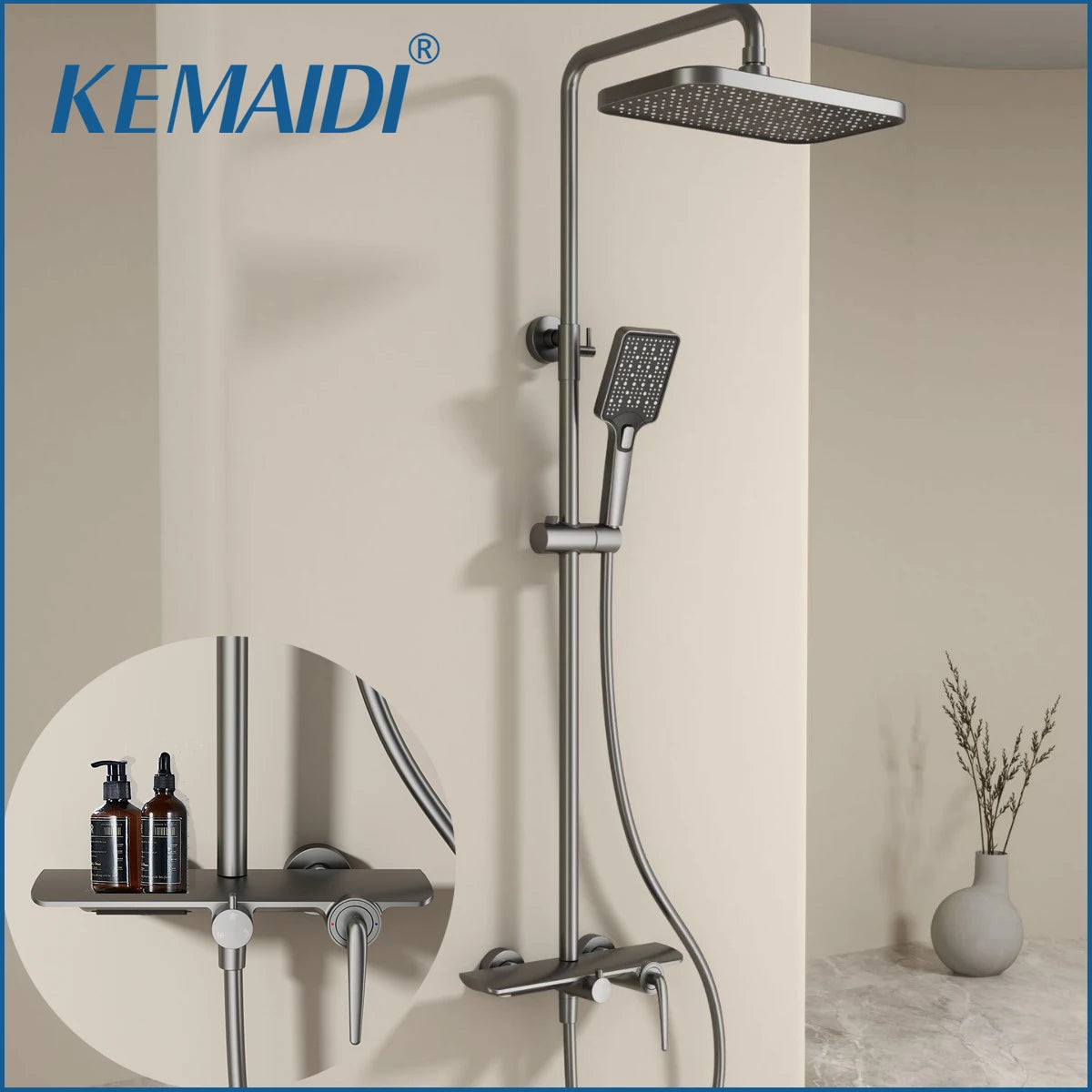 Kemaidi Bathroom Shower System Cold Control Triple Function