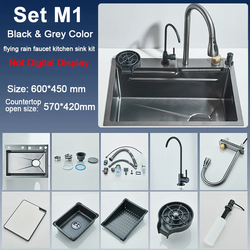 Slot Sink Faucet 304 Stainless Steel Large 60x45cm