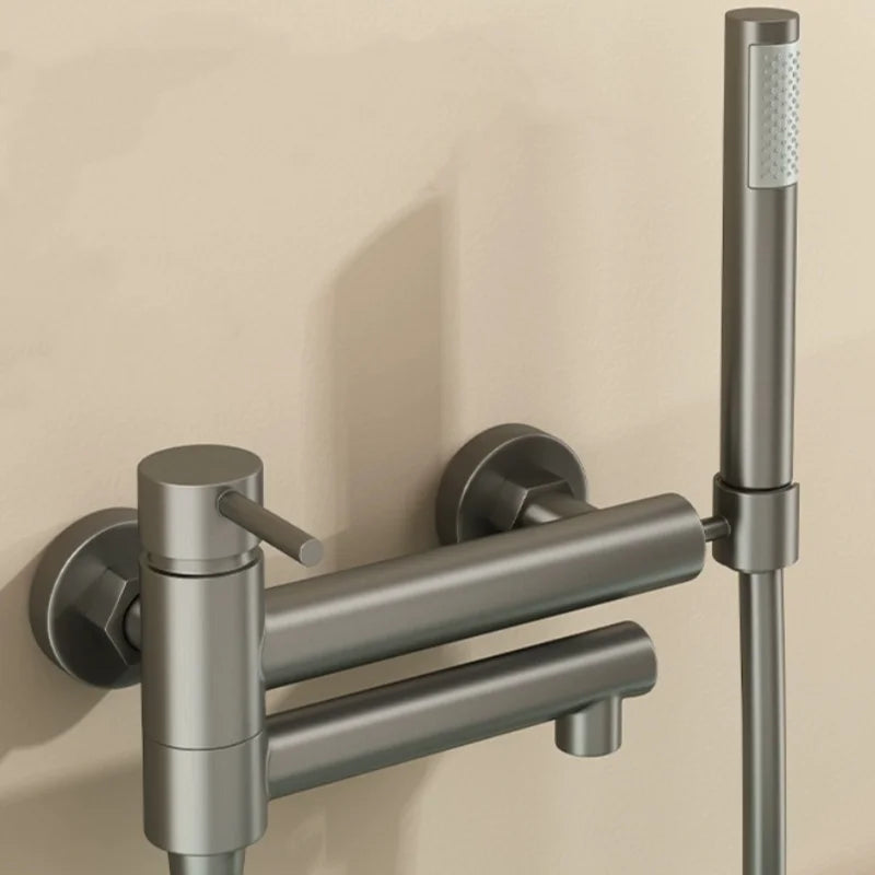 Bathroom Bathtub Shower Faucet Swivel Tub Spout Handhold
