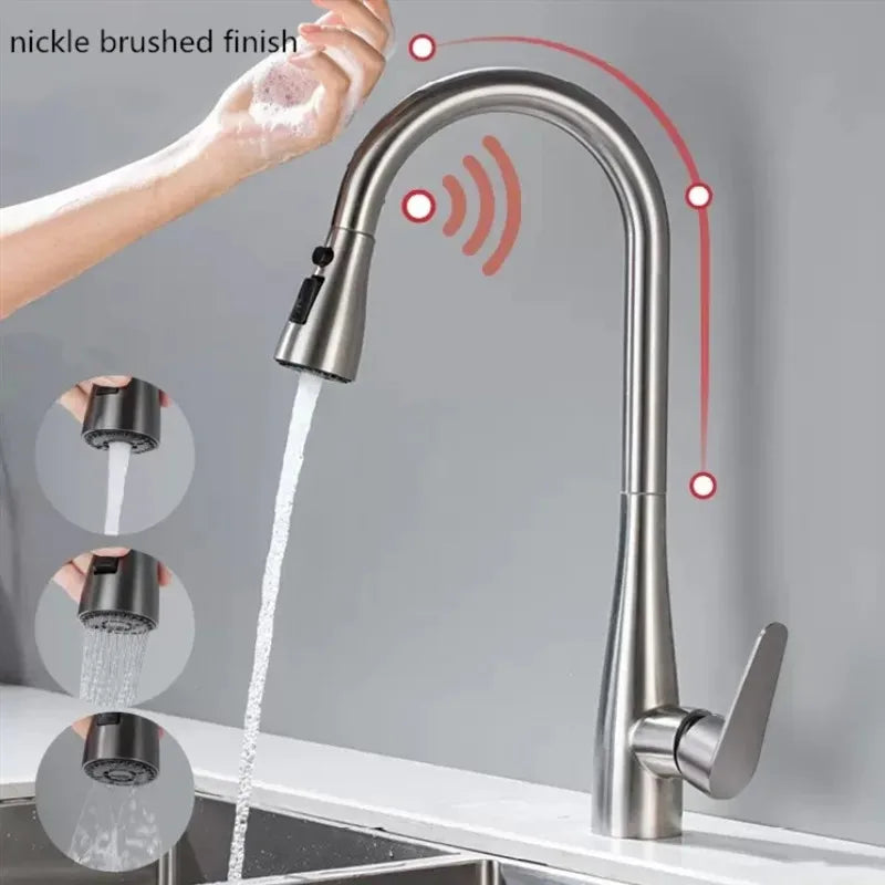 Gegve Smart Touch Faucets 304 Stainless Steel Removable