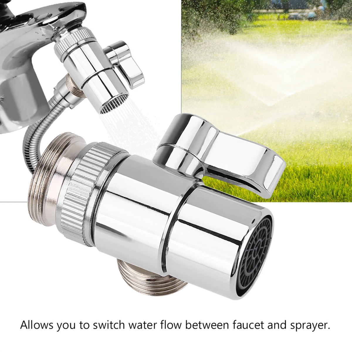G1/2 Brass Bathroom Basin Sink Faucet Splitter Diverter