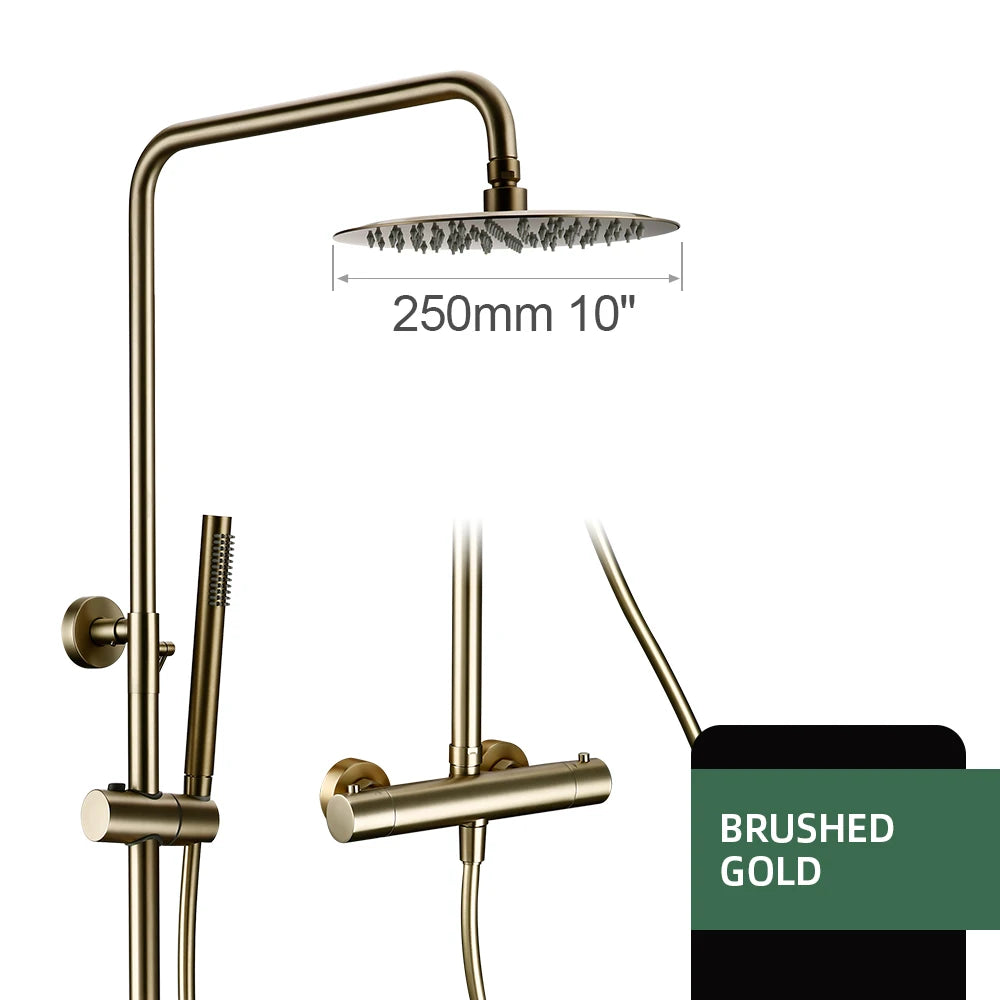Shower System Thermostatic Shower Faucet Thermostat Bathroom