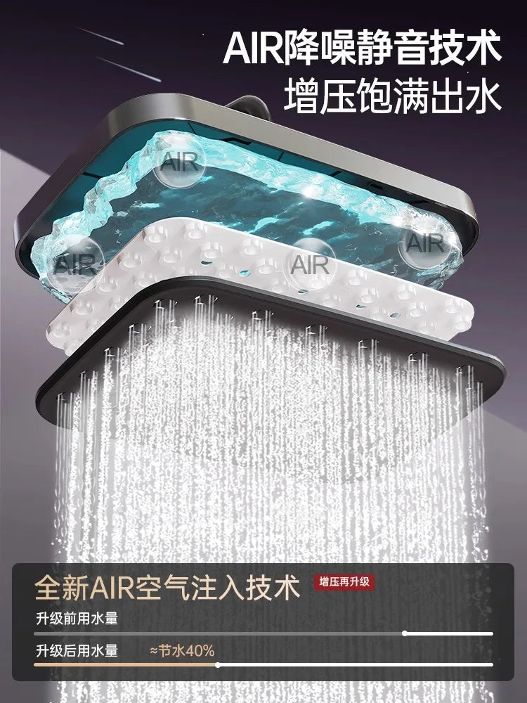 320mm Big Panel Supercharge Waterfall Shower Head Modes