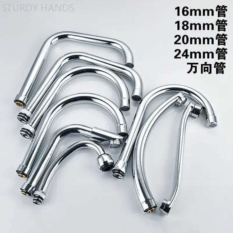 1pc Stainless Steel Sink Faucet Pipe Connection Saving