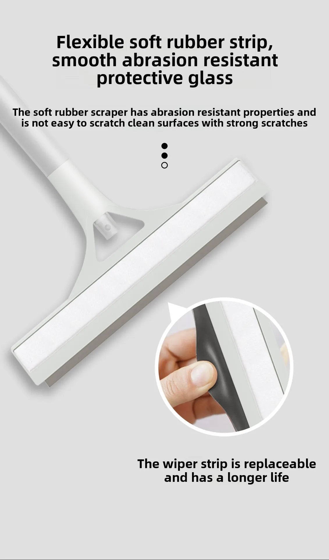 Glass Cleaning Artifact Bathroom Mirror Brush Window Wiper