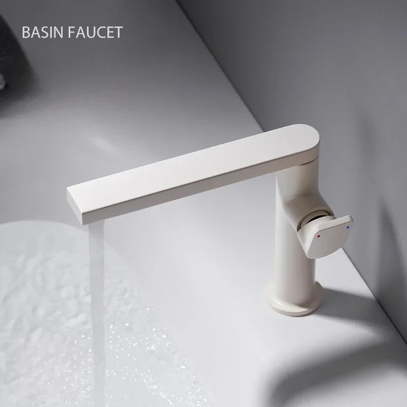 Brass Cold Bathroom Faucet Grey Toilet Vanity Basin