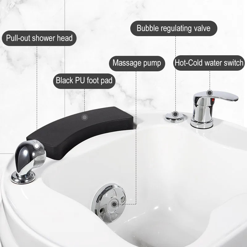 Acrylic Commercial Foot Basin Ceramic Foot Bath Basin