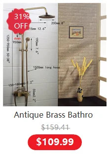 Monite Rainfall Shower Faucet Brushed Nickel Bathroom Shower