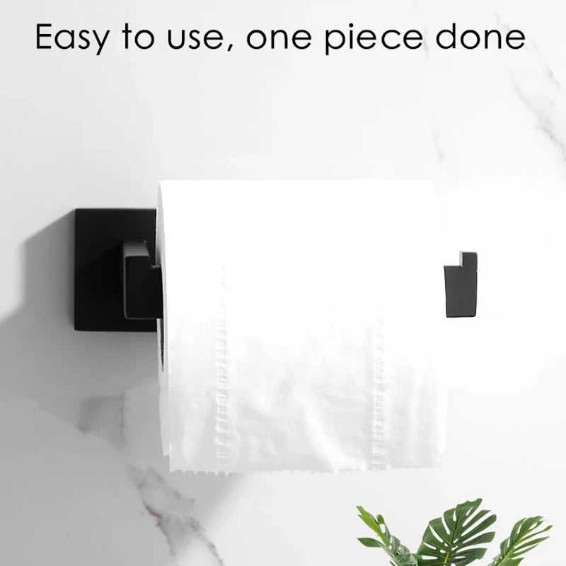304 Stainless Steel Bathroom Matte Black Toilet Paper