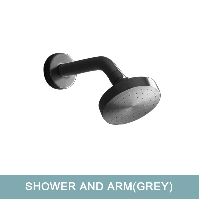 Shower Faucet System Stainless Steel Head Shower Wall