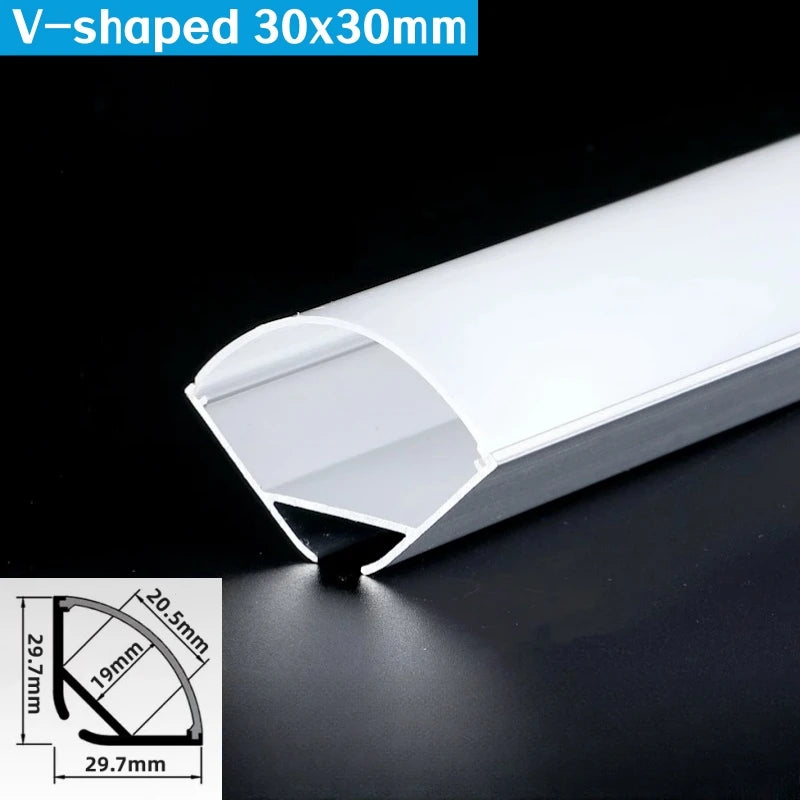 Three-Sided Glowing Led Aluminum Profile Tube Lamp Surface