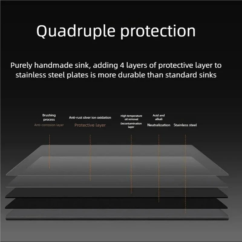 Stainless Steel Sink Narrow Long Model Side Hole
