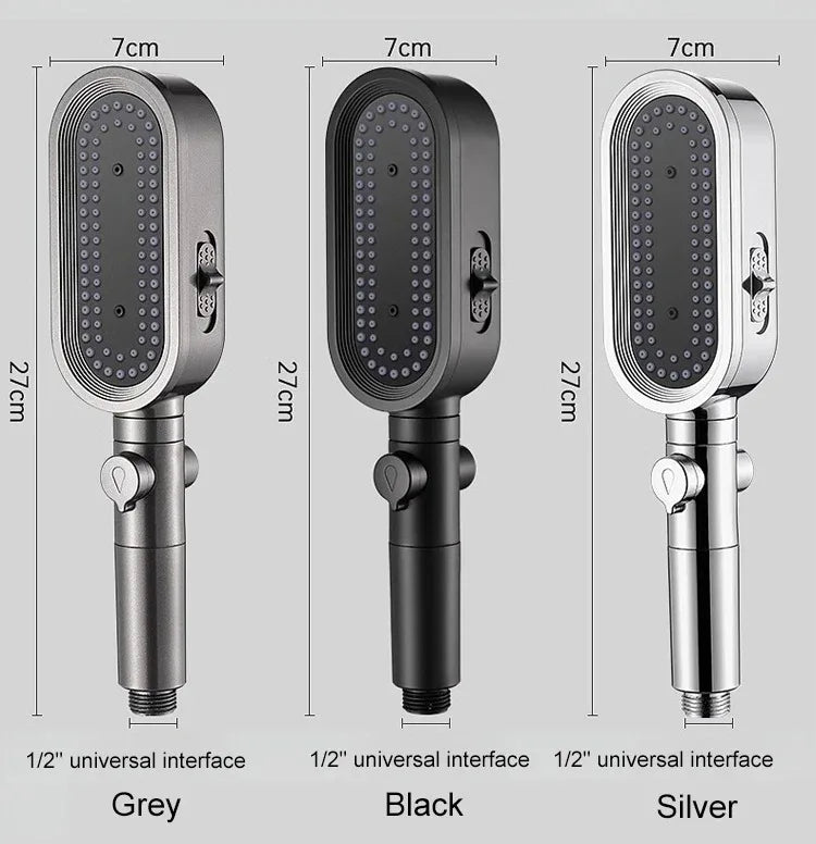 High Pressure Shower Head Modes Adjustable Spray Massage