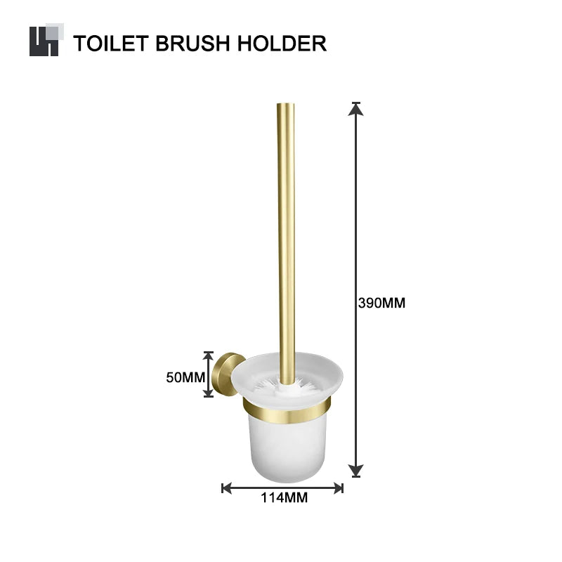 Bathroom Hardware Brushed Gold Knurled Brass Kit Towel