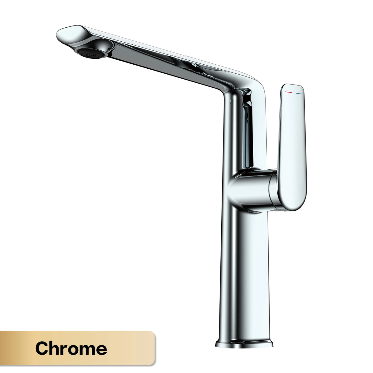 Aitana Luxury Chromium Brass Bathroom Faucet Simple Design